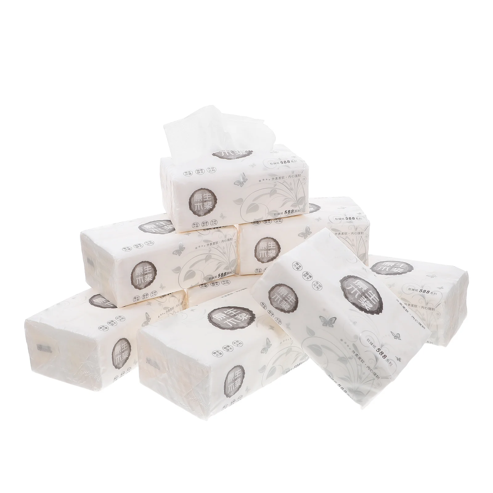 8pcs Tissue Paper For Pulp Facial Tissues Soft Safe Sensitive Skin Multi-Use Restaurant Bar Ktv Home Kitchen Pulp