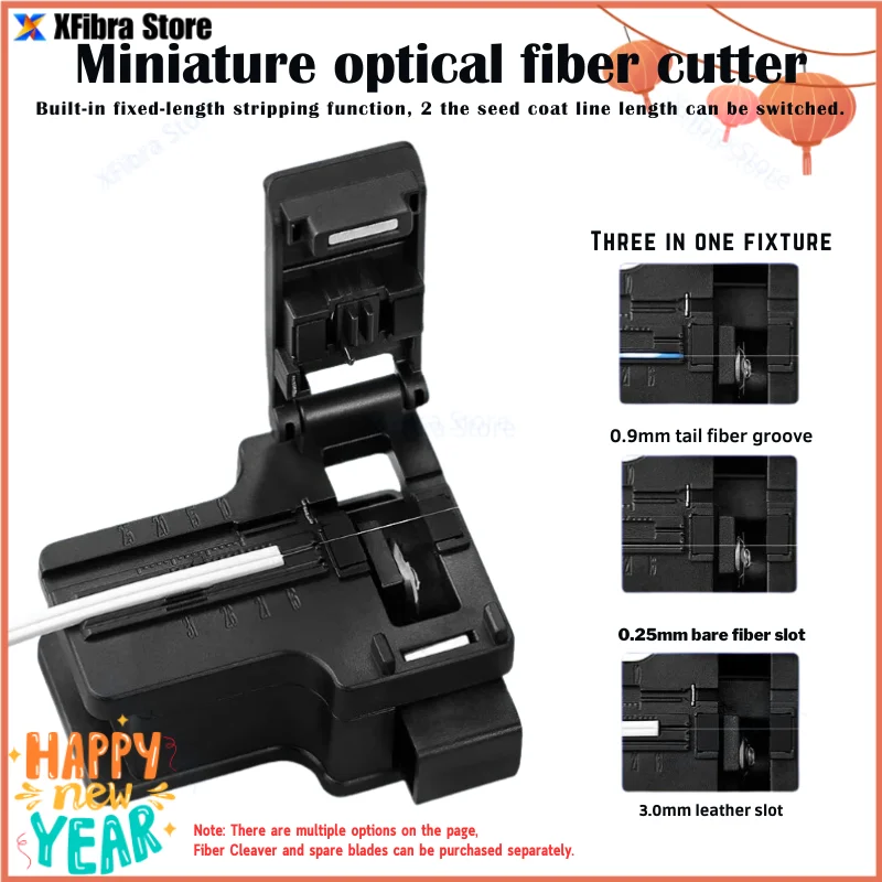 

AUA-X01 Miniature Optical Cutter, Automatic Tool Return FTTH Cold Connection Fiber Cleaver, Plastic Material