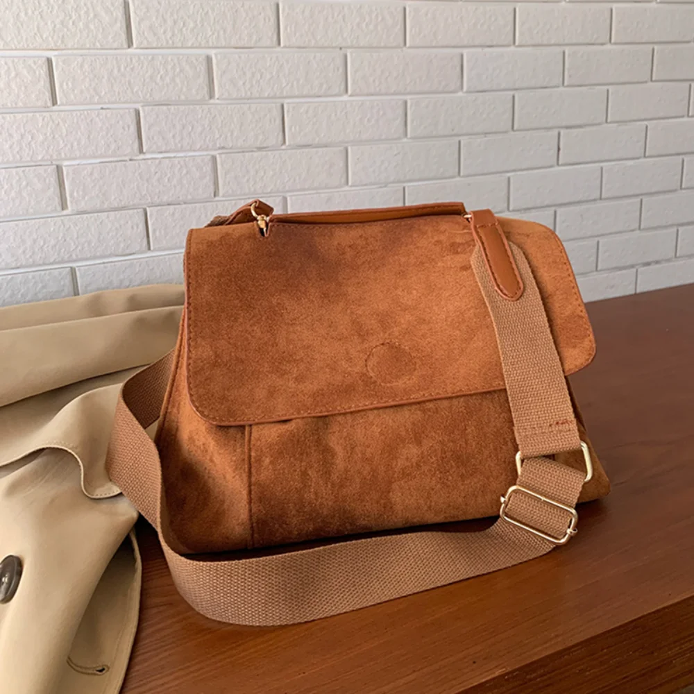 Designer Suede Crossbody Bag