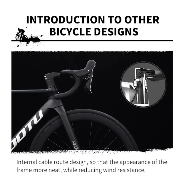 고성능 탄소 섬유 로드 바이크로 경주의 명수와 같이 질주하세요.