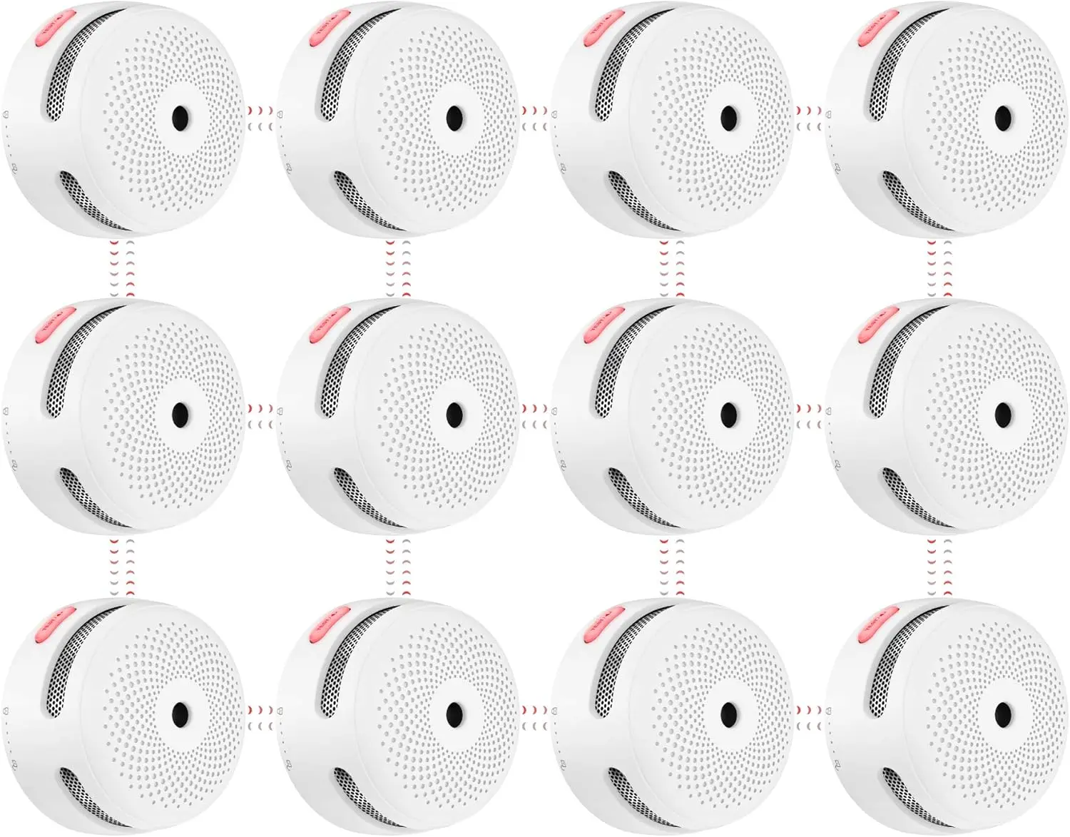 Smoke Detector Fire Alarm with Over 820 feet Transmission Range