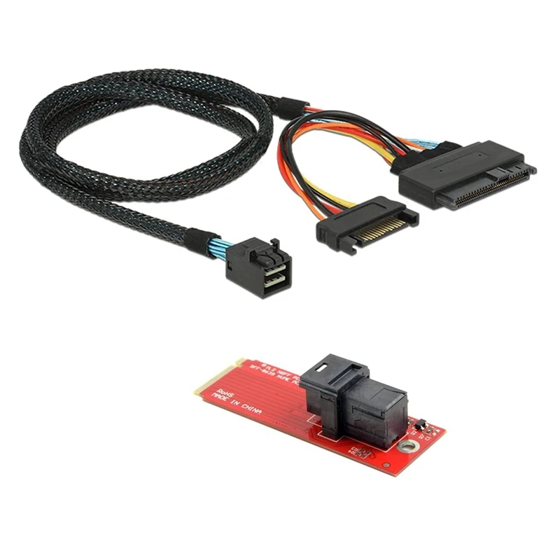 

NEW-U2 Kit U.2 SFF-8639 NVME Pcie SSD Adapter & Cable For Mainboard SSD 750 P3600 P3700 M.2 SFF-8643