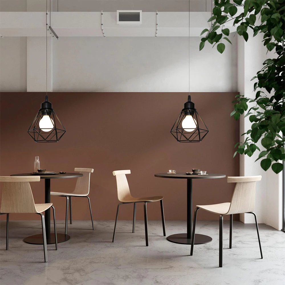 teahouse pendant lamp iron frame ceiling