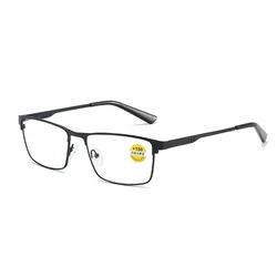 Men's Classic Blue Light Blocking Reading Glasses - +75 (Black)