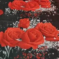 2/3pcs Duvet Cover Set, Red Rose Print Bedding Set, Soft Comfortable Duvet Cover, (1*Duvet Cover + 1/2*Pillowcase, Without Core) 5