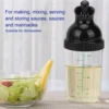 200ml Salad Dressing Shaker BPA  Prevent Leakage Salad Dressing Jar with Lid for Kitchen Dressing Container Kitchen Supplies 2