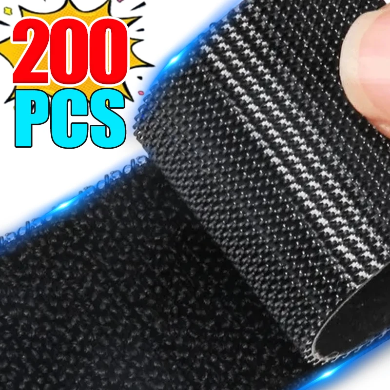 

200/2PCS Double Sided Carpet Fixing Sticker Car Carpet Fixed Patch Fastener Sheets Sofa Floor Foot Mats Anti Grip Tape Sticker