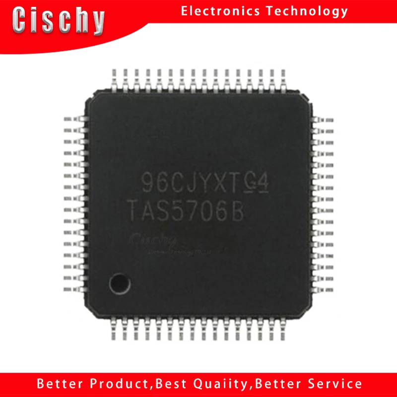 1 Pezzo TAS5706B QFP - Circuito Integrato Nuovo, Senza Marca