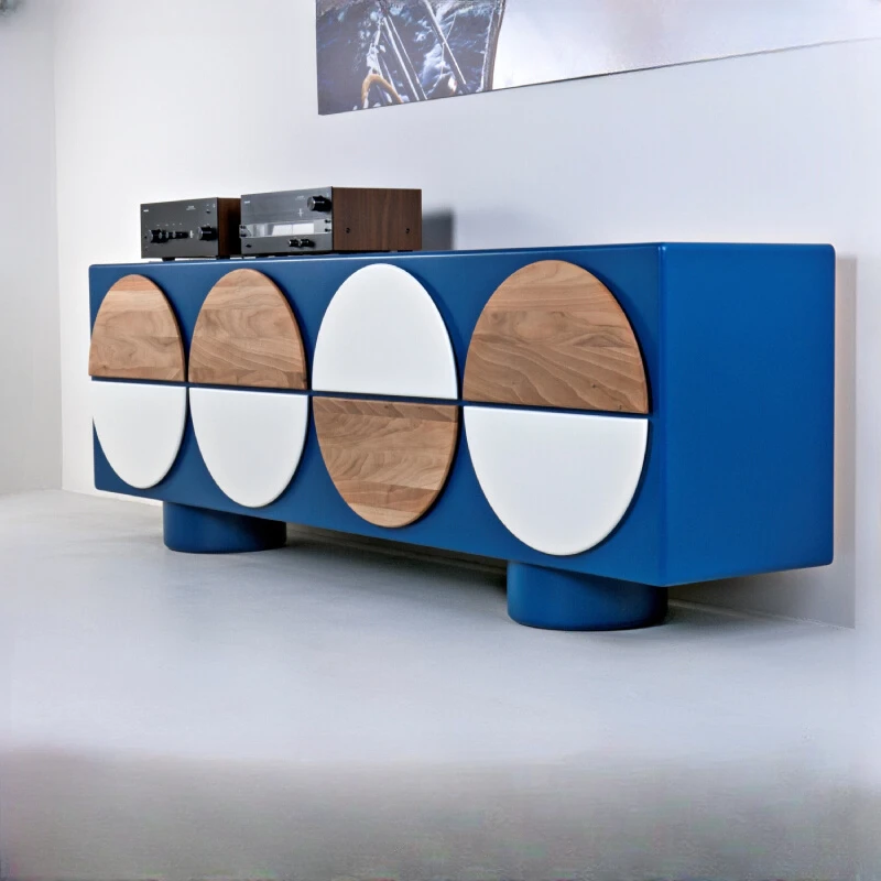 

Nordic modern minimalist living room solid wood minimalist TV cabinet floor cabinet creative small apartment Italian TV cabinet