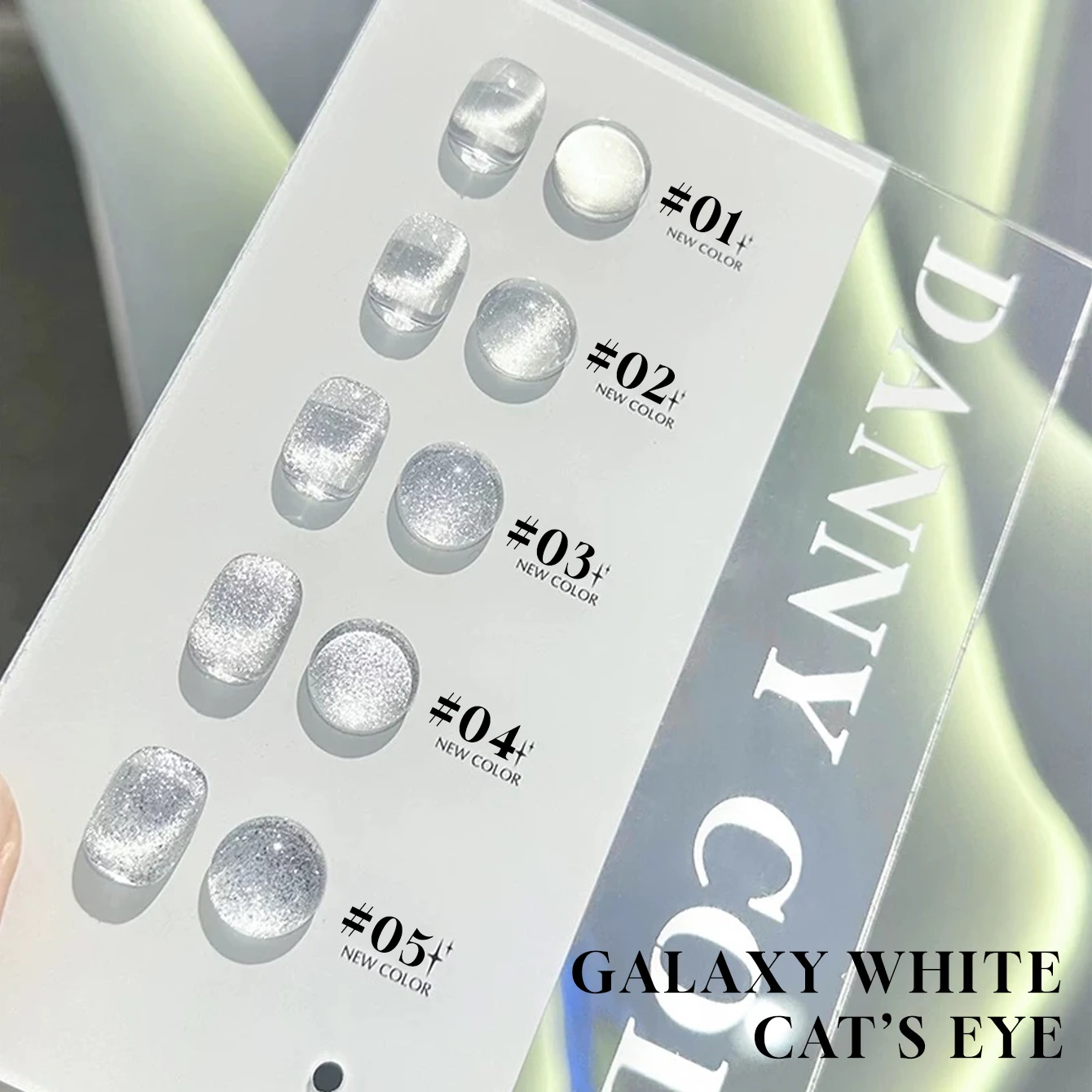 MIANEL 10ML 1-9 Stück Eis-Transparenter Weißer Wasser-Katzenaugen Magnetischer Gel-Nagellack Universeller Weißer Nagellack Nagelzubehör – Detail 7