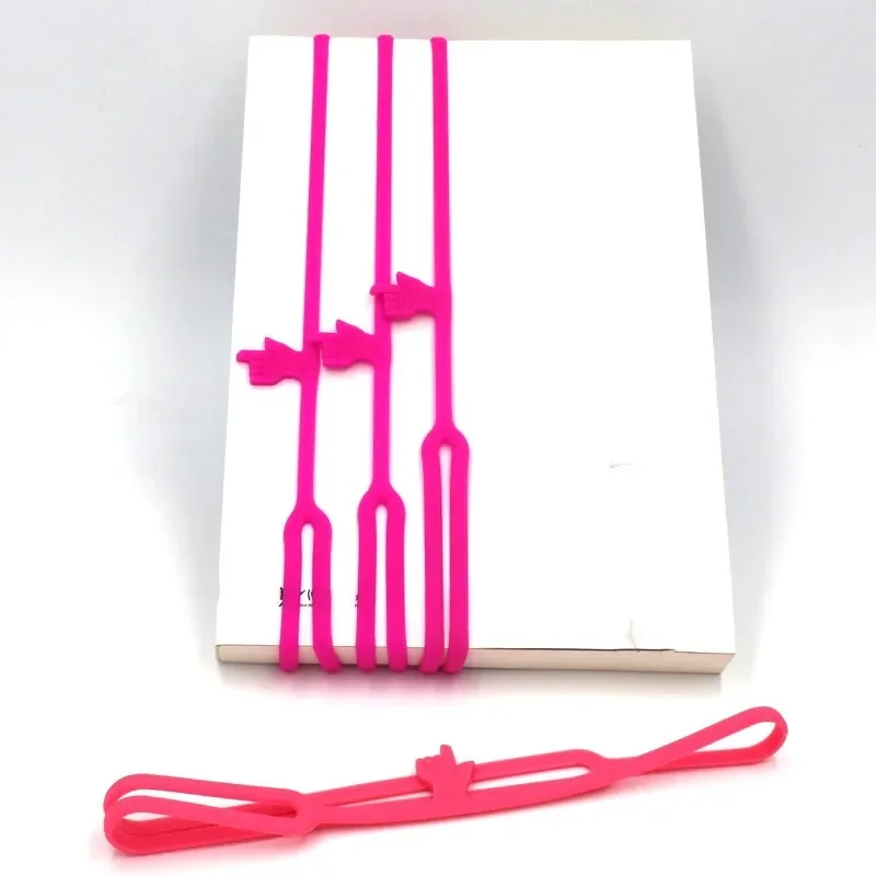 

Funny Bookmark Elastic Silicone Strap Finger Bookmark Elasticity Book Marker Book Marks Pages Divider Office Supplies