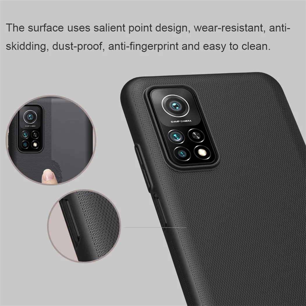 For Xiaomi Mi 10T 5G Mi10T Pro 5G Case Cover Nillkin Frosted Shield Hard PC Phone Protector Back Cover For Xiaomi Mi 10T Lite 5G 4