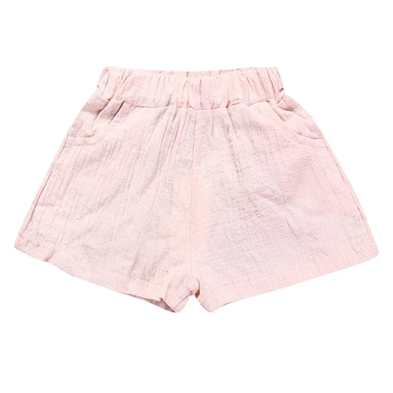 Baby Boys Shorts Summer Cotton Solid PP Linen Shorts for Boy Harem Pants Toddler Children Short Casual Kids Clothing 1-7y