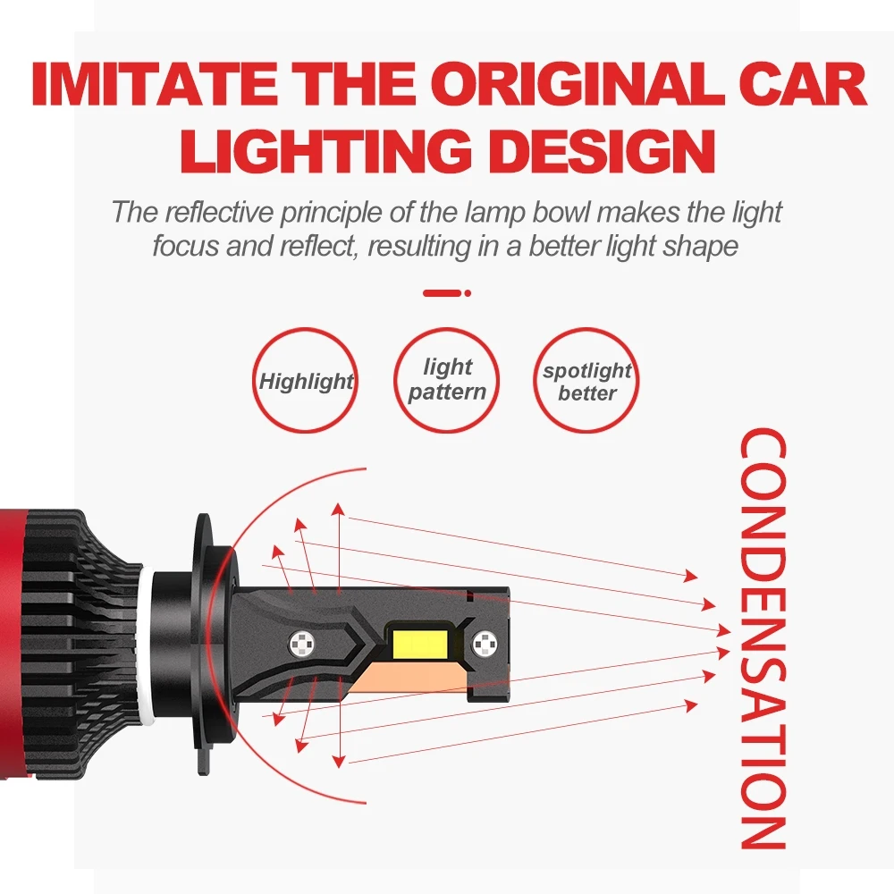 2Pcs LED Headlihgt H7 High Quality 270W 28000LM CSP 3570 Chips Car Driving Light Canbus Auto Fog Lamp LED Bulb 6000K 12V IP68