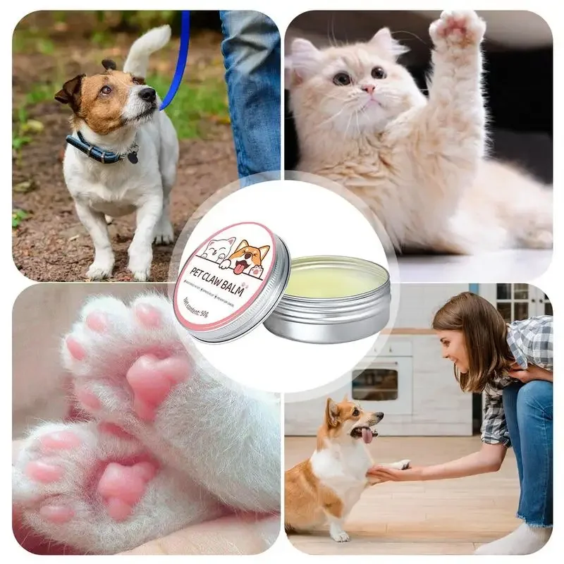 Pet Paw Cream Dog Nose and Paw Balm Dog Paw Cream Cats Dogs Protector Cream Pet Feet Moisturizer Pet Crack Feet Repair Accessories