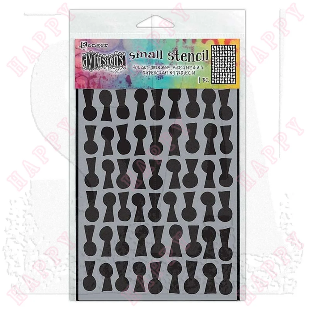 

Plastic Stencils Keychain For DIY Scrapbook Envelope Diary Photo Album Paper Greeting Cards Decorative Craft Embossing Template