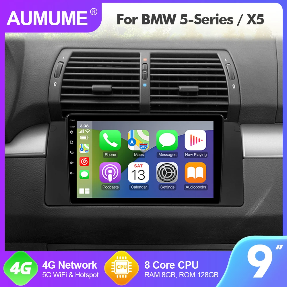 

9 дюймов Android 10 авто радио для BMW 5-серии (E39) 1995-2003 автомобильный мультимедийный плеер Carplay 8 Core WIFI Авторадио