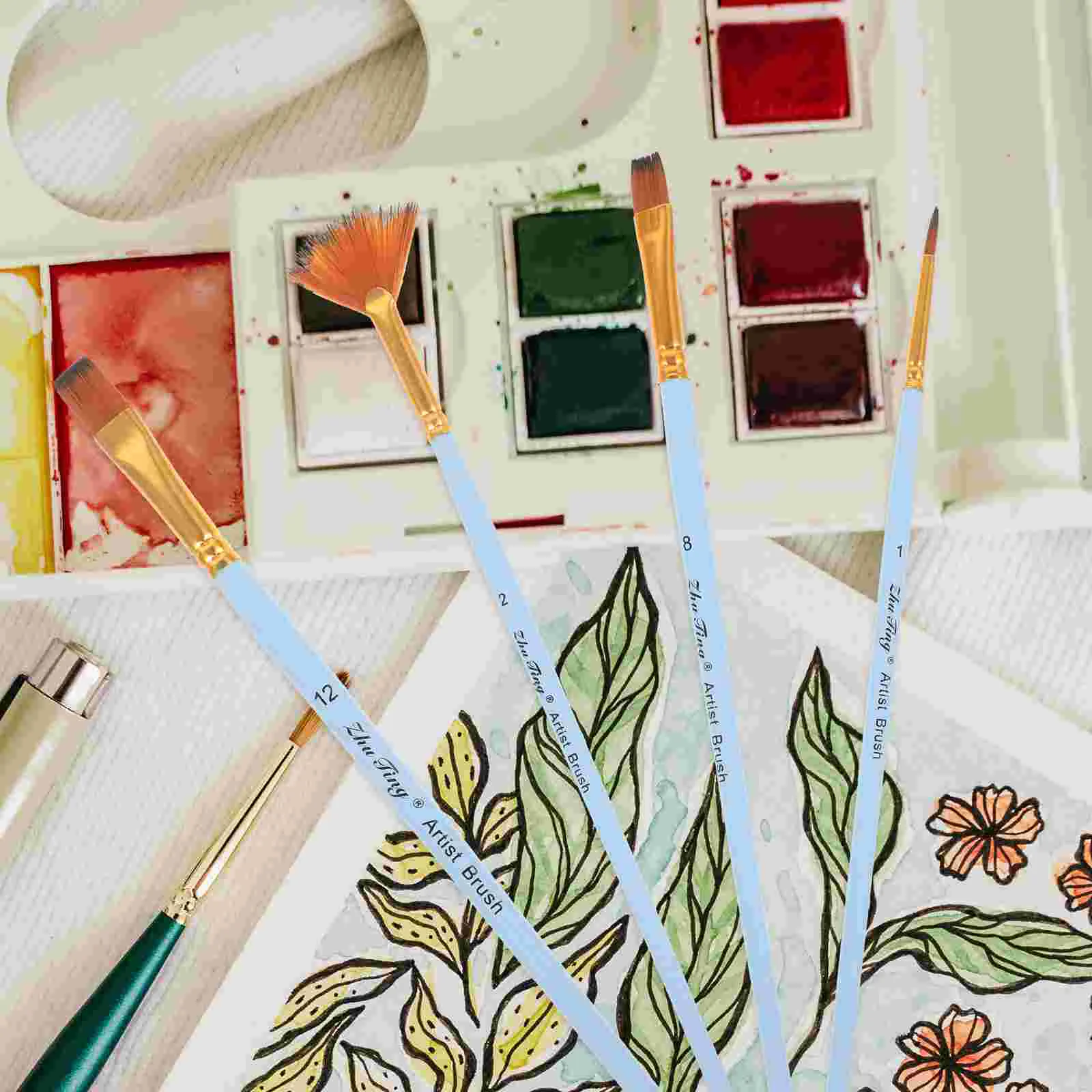 

Набор кистей для масляных красок профессиональная Акварельная портативная картина для удобного вентилятора