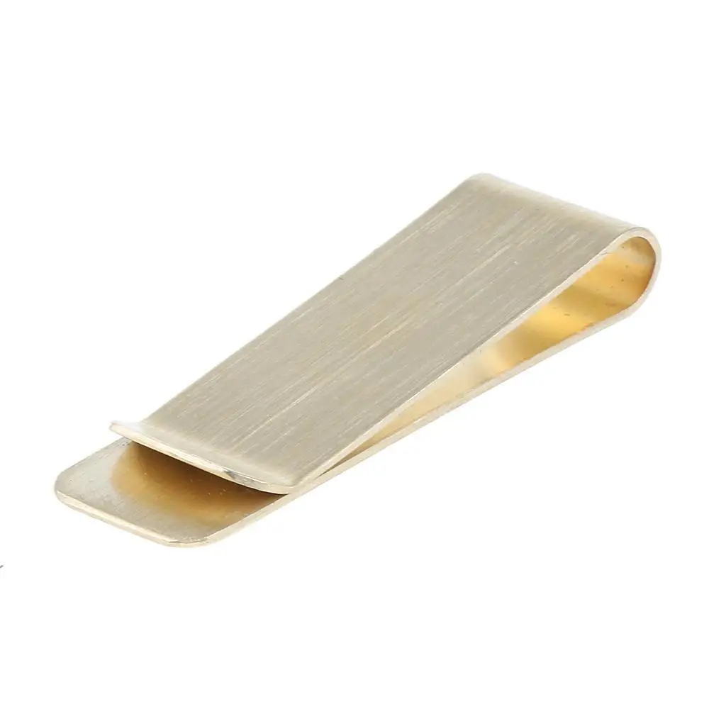 Yellow Convenient And Practical Metal Card Holder With Brass Money Clip Wide Application Money Clips