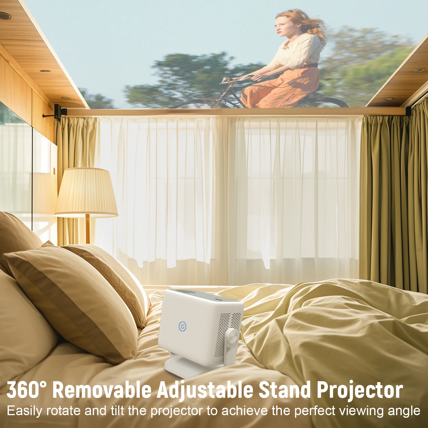 جهاز عرض Velec متوافق مع Netflix Android 13 4K Nat...