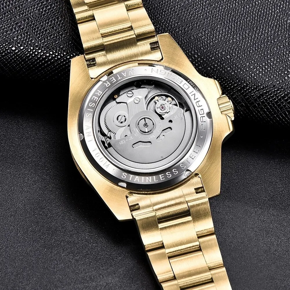 Mechanical Watch PAGANI Design Stainless Steel 100m Waterproof Watch Relogio Masculino Men Luxury Automatic Wrist