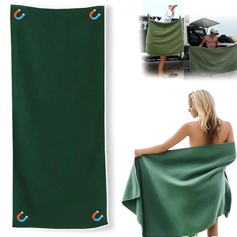1PC Bath Towel Quick-Dry Sand-Resistant Beach Towel With Magnetic Closure For Travel, Swimming, Pool, Yoga, Hiking 3
