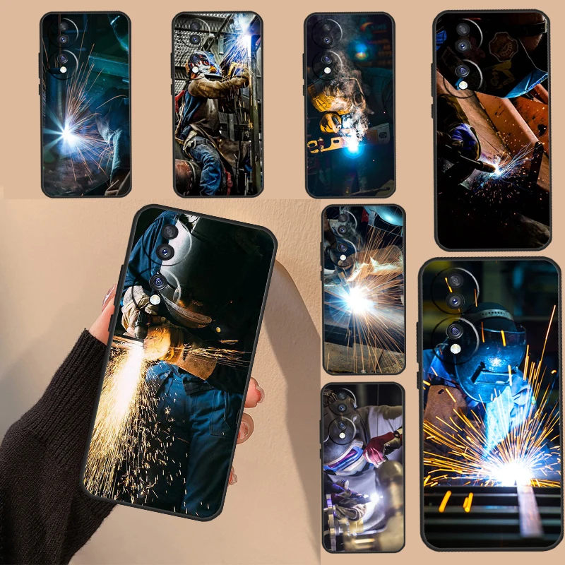 Saldatore Saldatura Hot Metal Worker Case Per Honor Magic 5 Lite Pro X6A X7A X8A X9A X8 X9 8X 9X Honor 10 50 70 90 Lite Cover