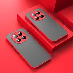 Shockproof Matte Soft Bumper Phone Case - Enhanced Protection and Sleek Design for POCO C40 (Red)