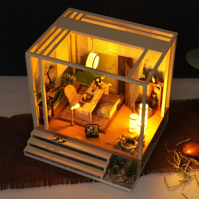 Luxury Doll House DIY Kit Wooden Japanese Architecture Self -  Finland