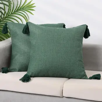 Green Boho Pillow Covers 1
