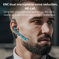 M80A Wireless Bluetooth Headset 5.3 Earphones Dual Connection Headphone with Dual Mic ENC Noise Cancelling Hands-free Earbuds 2