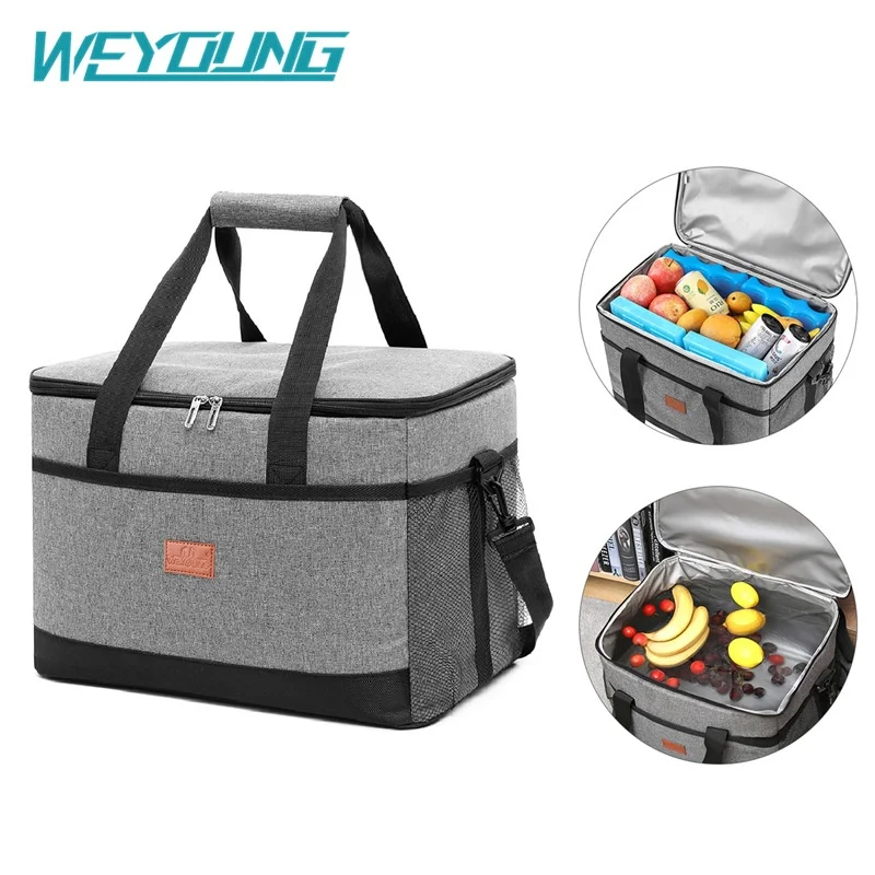 Insulated Cooler Bag with Hard Liner for Picnic Camping BBQ Outdoor