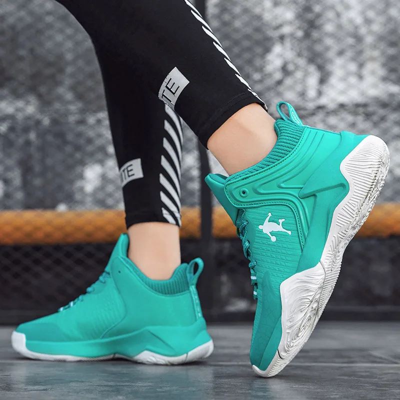 Brand Professional Men's Basketball Shoes Women's Basketball Sneakers Non-slip High-top Couple Breathable Training Shoes 35-45