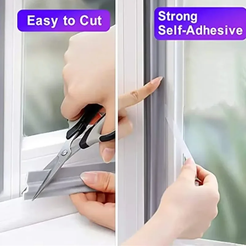 Waterproof Self-Adhesive Door and Window Seal Strip - Dustproof Noise and Insect Barrier