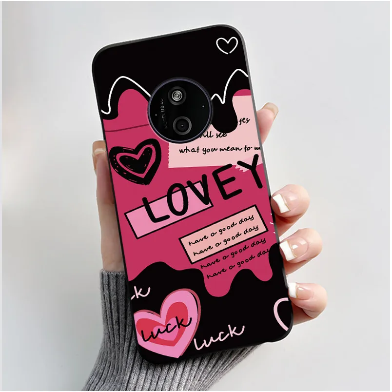 Black Cat Basket Pattern Anti-Scratch Soft Black Phone Case