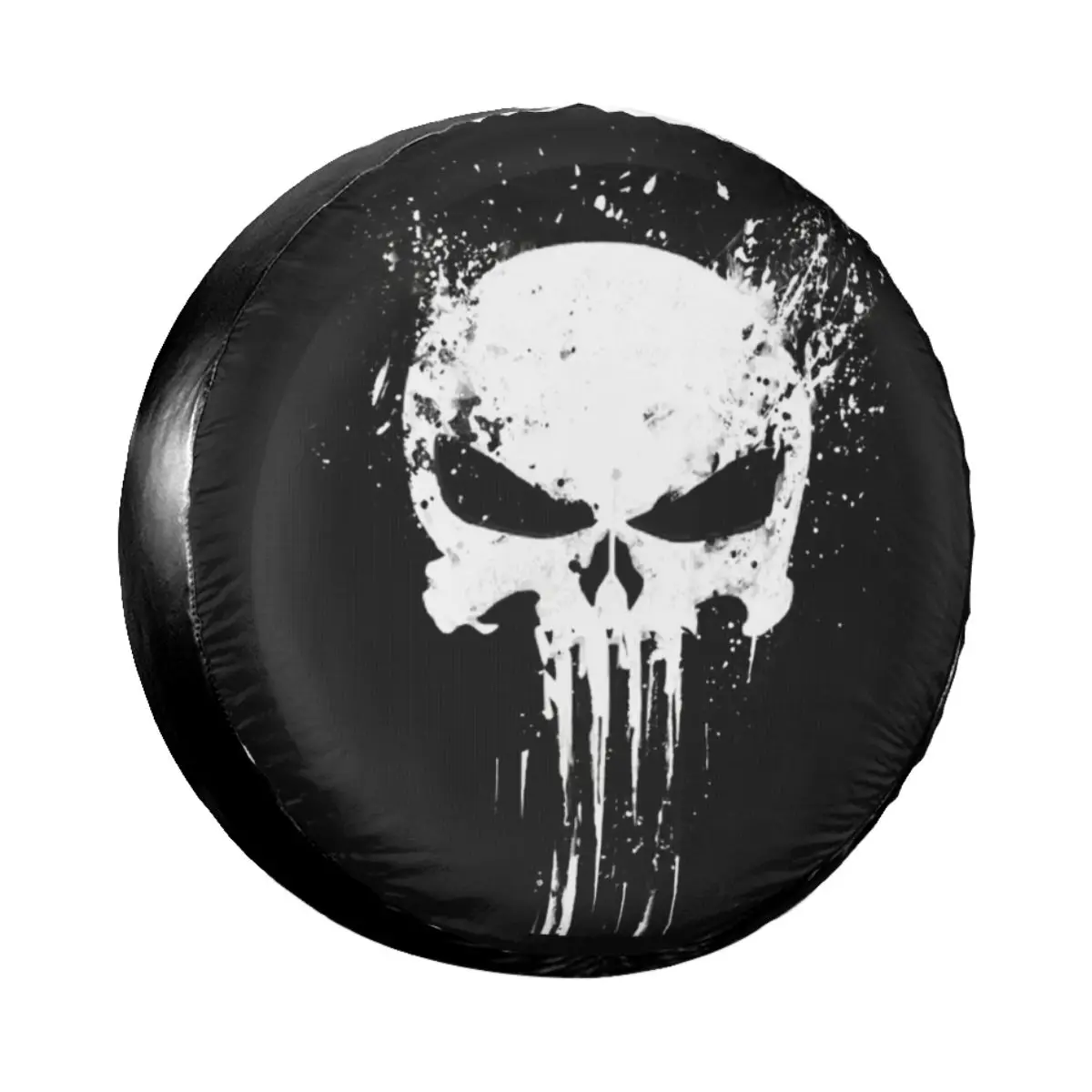 

Skeleton Skull Spare Tire Cover Weatherproof Dust-Proof Heavy Metal Wheel Covers for Jeep Pajero 14-17Inch