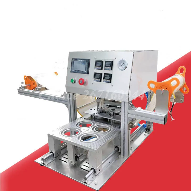 Fully Automatic Desktop Drink Cup Sealing Machine Stainless Steel Boba Tea Filler and Sealer for Bubble Tea Equipment cow stainless steel water bowl no drain hole drink automatic float farming trough horse supplie sheep goat cattle