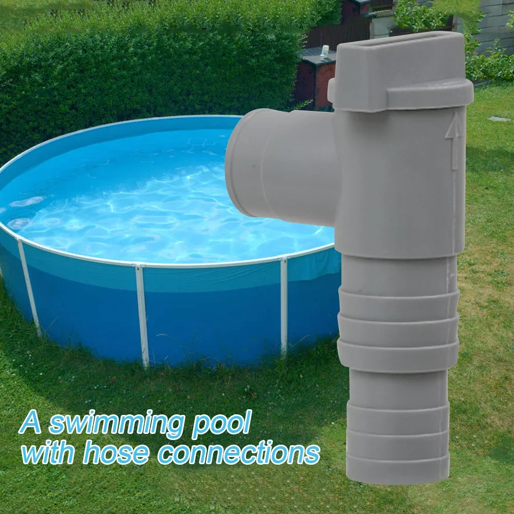 PVC Pool Filter Pump Adapter 32mm Pool On/Off Plunger Valve Leak Proof Sealed Replacement Pool Hose Adapter for Outdoor Parts