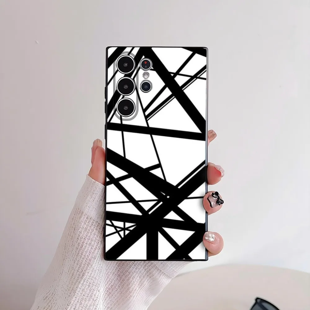 E-Evh Gitarrenmuster Handyhülle für Samsung Galaxy S25 S24 S22 S23 Ultra S21 S20 Plus 5G Frosted Non-Slip Full Cover Soft Case – Detail 8