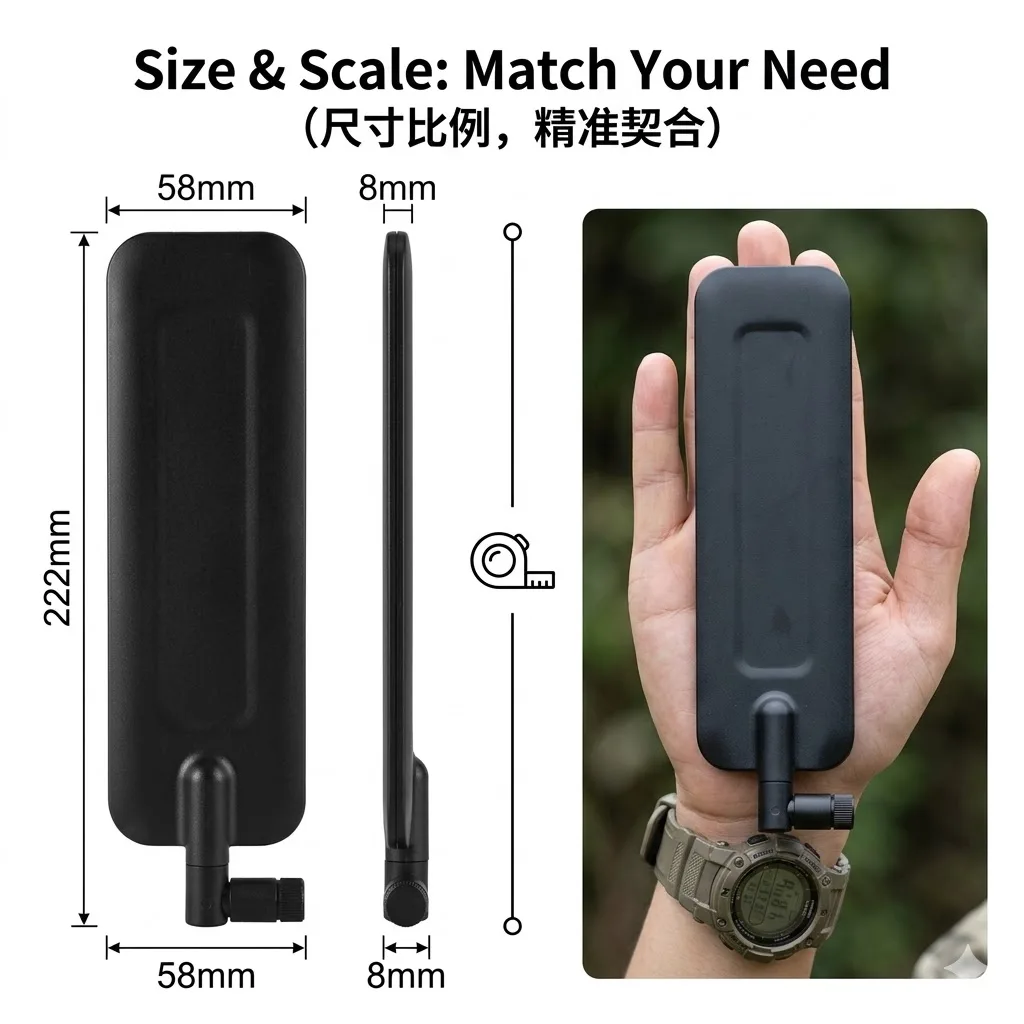 Superbat Wideband 4G LTE Antenna 2dBi SMA Male Dipole Perfect for Router, Outdoor Trail Camera,Signal Booster Huawei/TP-Link