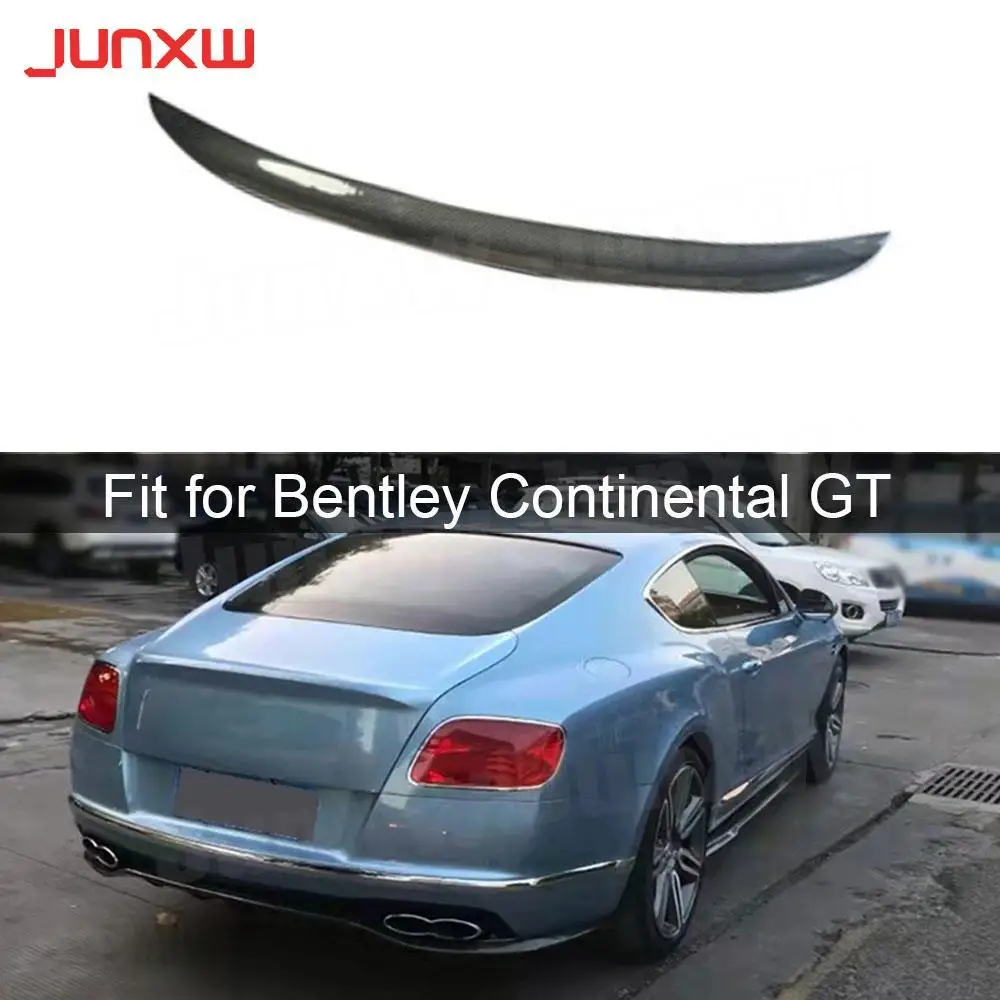 

Carbon Fiber Car Rear Trunk Wing Spoiler Boot Lip for Bentley Continental GT W12 2015-2017 FRP Rear Trunk Spoiler