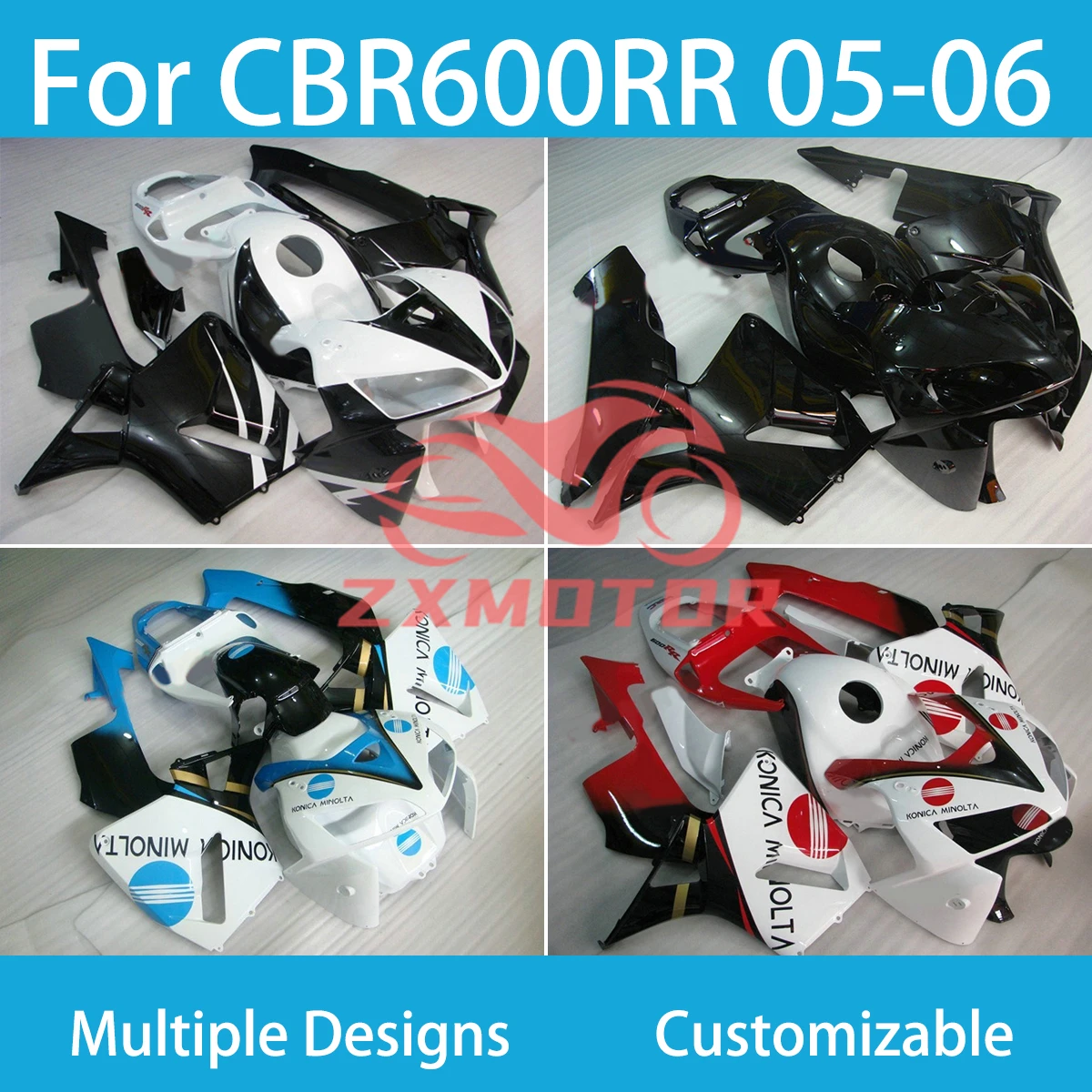 

Cool Pattern Fairings for HONDA CBR 600RR 2005 2006 Hot Selling Injection Molded Fairing Kit Bodywork CBR600RR 05 06
