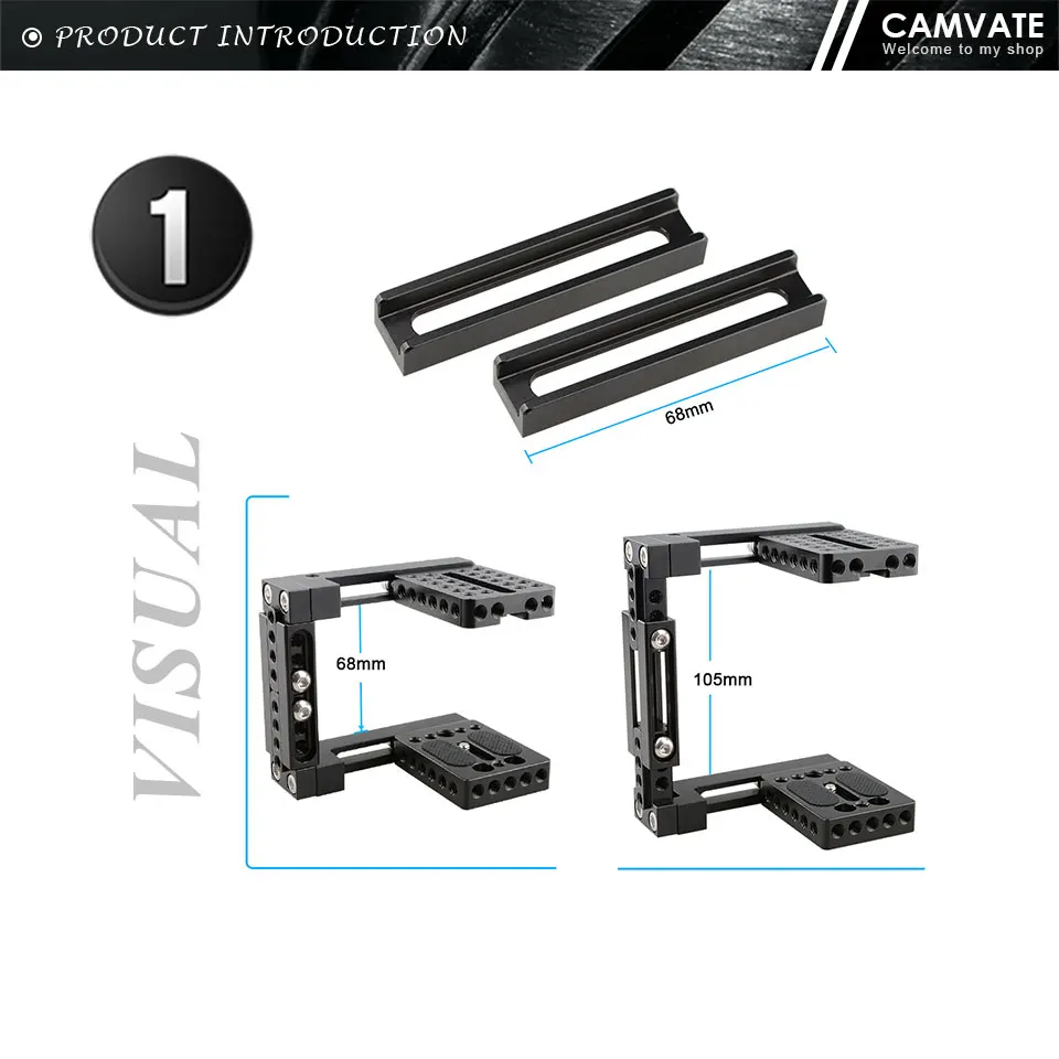 Camera Cage Rig For Canon 60D/70D/80D/5D MarkII 5D MarkIII/5DS/5DSR/Nikon D3200/