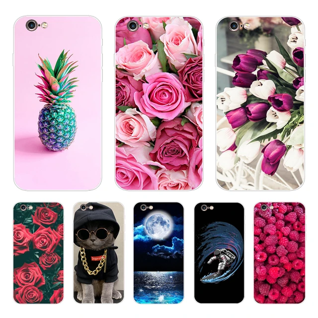 Case For iphone 5 5s se 4 4s Case soft touch tpu phone Shell Cover For  Apple iPhone 6s 6 s plus Fundas coque etui bumper marble - AliExpress