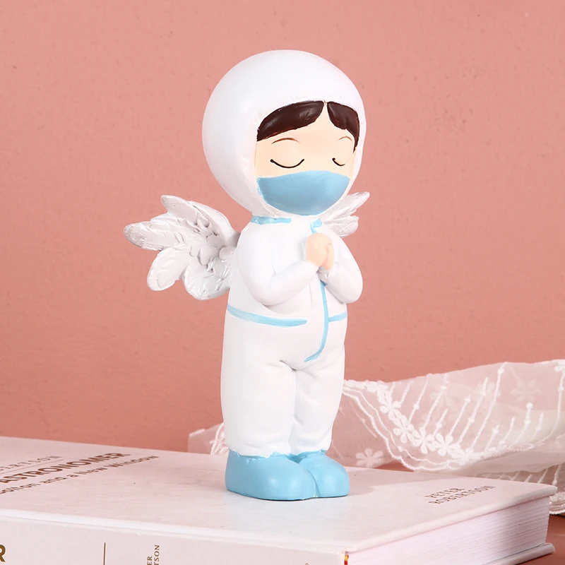 1PC, Angel in White, home living room coffee table, bedroom decoration, soft furnishings, gifts