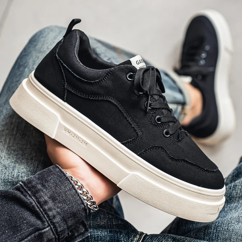 2026 Spring New Men's Casual Low-Top Trendy Canvas Shoes, Versatile and Breathable, Suitable for Outdoor Sports and Daily Wear 2
