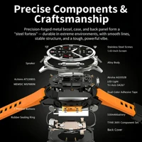 Montre connectée GPS HD300 Pro 2026 pour sports de plein air, cartes hors ligne, appels Bluetooth 5.4, étanche, santé, voyage, plongée 6