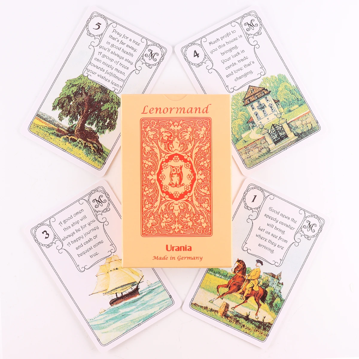 New Red Owl Lenormand Cards Deck By Konigsfurt Urania With Guide Book Fate  18 Fun Party Game Moonlogy Tarot Hidden Truth Oracle - Card Games -  AliExpress