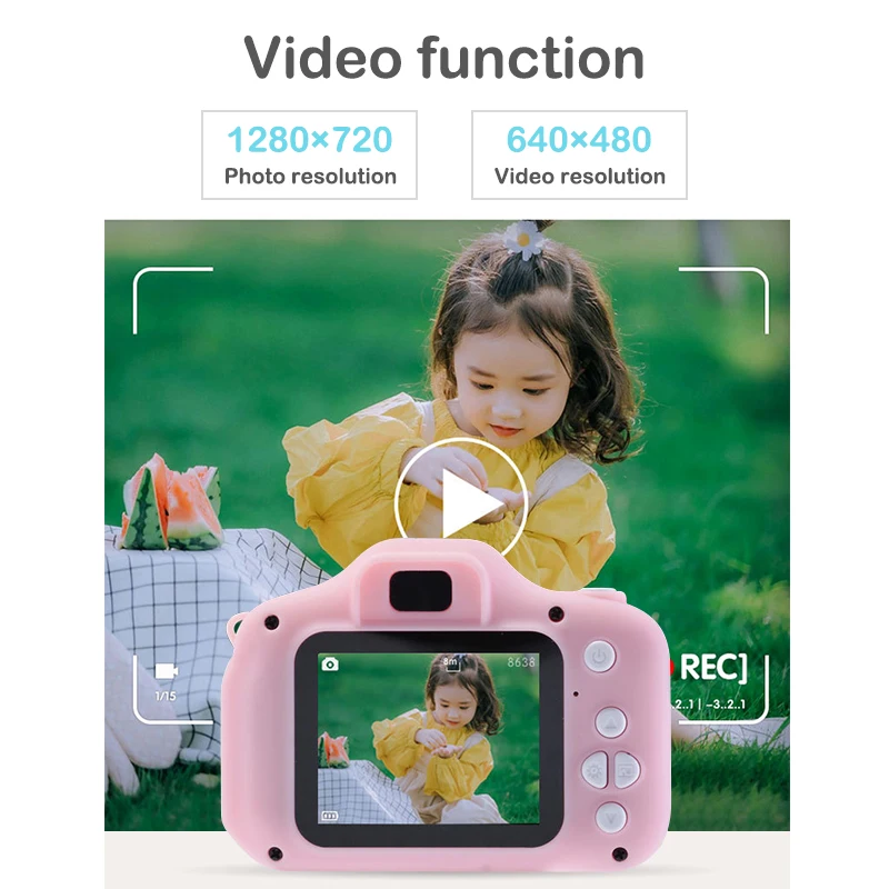 Children Camera 1080P HD Video Children Digital Camera 2 Inch Color Display mini kids camera Outdoor Photography Kid Toy