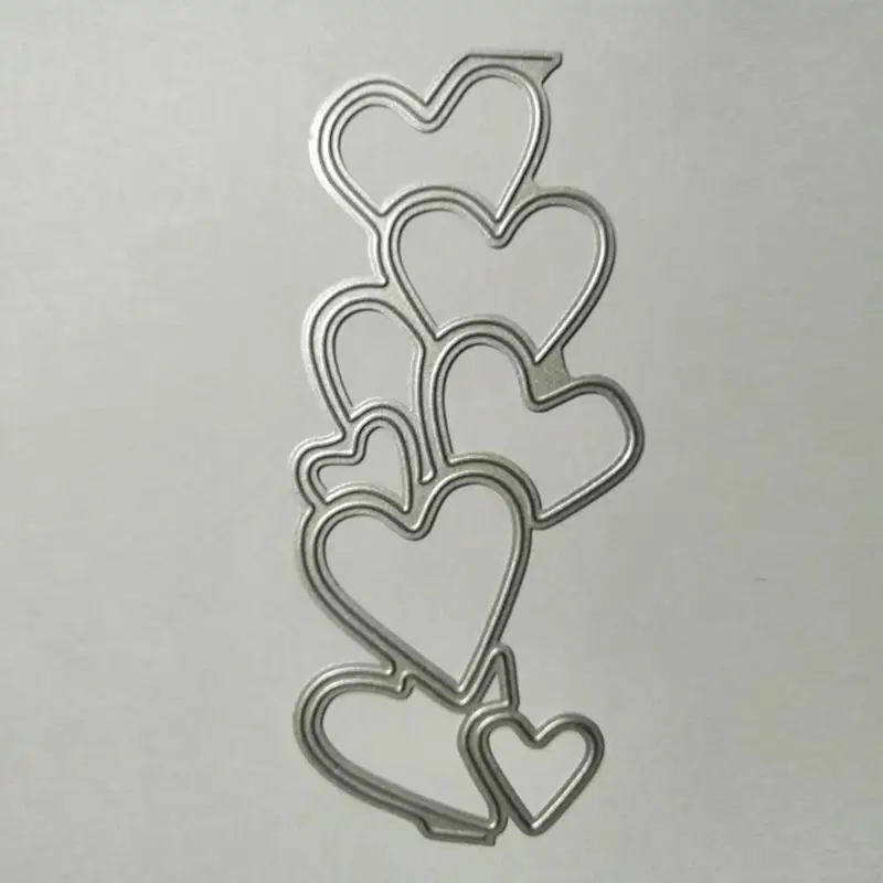 40ja Herzförmige DIY-Metall-Schneiden Stanze Schnitte Präge Papierkarten Scrapbooking Urlaub